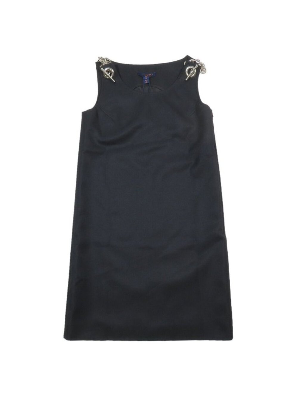 Louis Vuitton LV Circle Logo Chain Shoulder Sleeveless Dress Mini Short Length